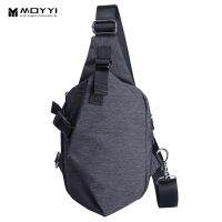 MOYYI ชายป้องกันการโจรกรรม Bagpack สลิงไหล่ข้างเดียวกระเป๋ากีฬากันน้ำเดินทางกระเป๋าหน้าอกขนาดเล็กบางกระเป๋าสะพายข้างขนาดเล็ก Messenger แพ็ค