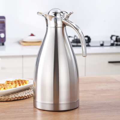 Stainless Steel 2L Thermos Flask Vacuum Insulated Water Pot Coffee Tea Milk Jug Thermal Pitcher for Home And Office
