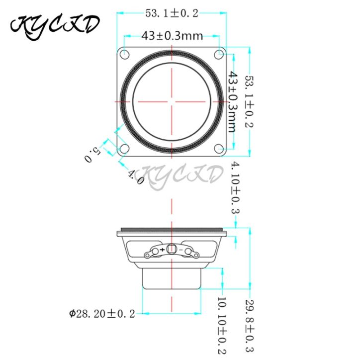 เครื่องขยายเสียงลำโพงวิทยุ8โอห์ม12w-ndfeb-แม่เหล็ก2นิ้ว53มม-เต็มช่วงสวยงามลำโพงโฮมเธียเตอร์แบบทำมือบลูทูธ