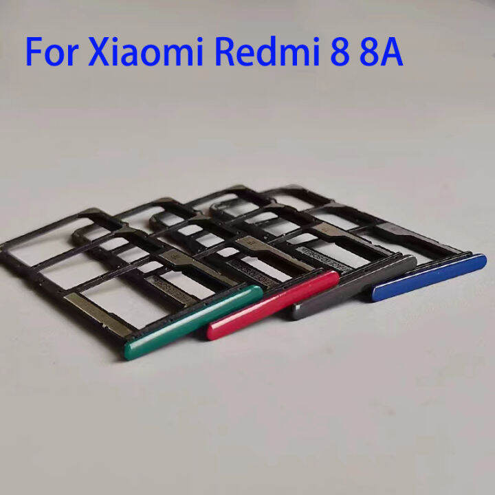 ใหม่สำหรับ-xiaomi-redmi-8-8a-ที่ใส่ซิมการ์ดที่ใส่ถาดใส่ซิมที่ใส่อะไหล่หัวอ่าน