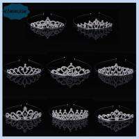 ELLENOUISE แฟชั่น สำหรับผู้หญิง รอยัล คริสตัล tiaras แต่งงาน พลอยเทียม เครื่องประดับผมเจ้าสาว มงกุฎเจ้าหญิงราชินี