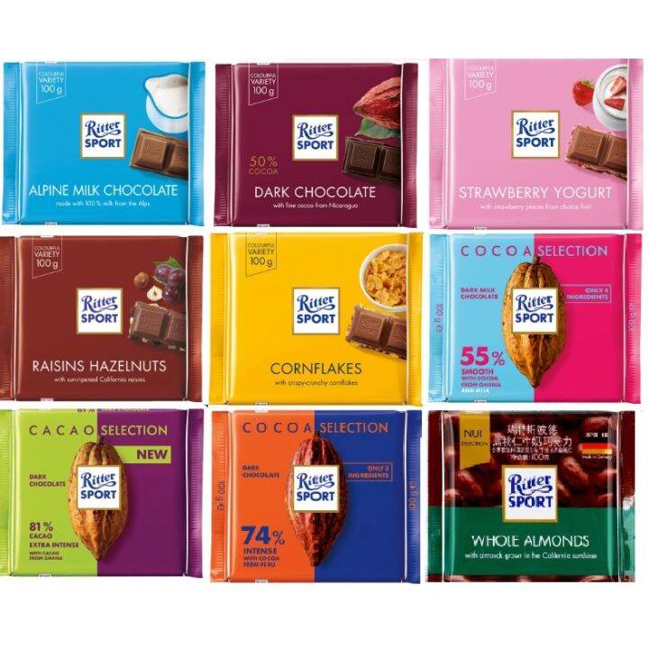 RITTER SPORTS CHOCOLATES 100G (MADE IN GERMANY) | Lazada PH
