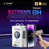 [ Iphone 15 14 13 Plus Pro Max ] X-One Extreme 8H (5th Gen) ฟิล์มกันรอยหน้าจอ แบบเต็มจอ ฟิล์มป้องกัน Elimatora a