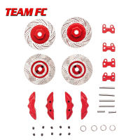 4Pcs Metal Brake Discs Calipers for 110 RC Crawler Car Traxxas TRX4 Defender Bronco G500 TRX6 G63 Upgrade Parts