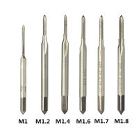 M1-M1.8มินิด้ายแตะเจาะไฮสปีด6542ตรงขลุ่ยสกรูหลุมแตะเมตริกเจาะแตะเครื่องกระทู้