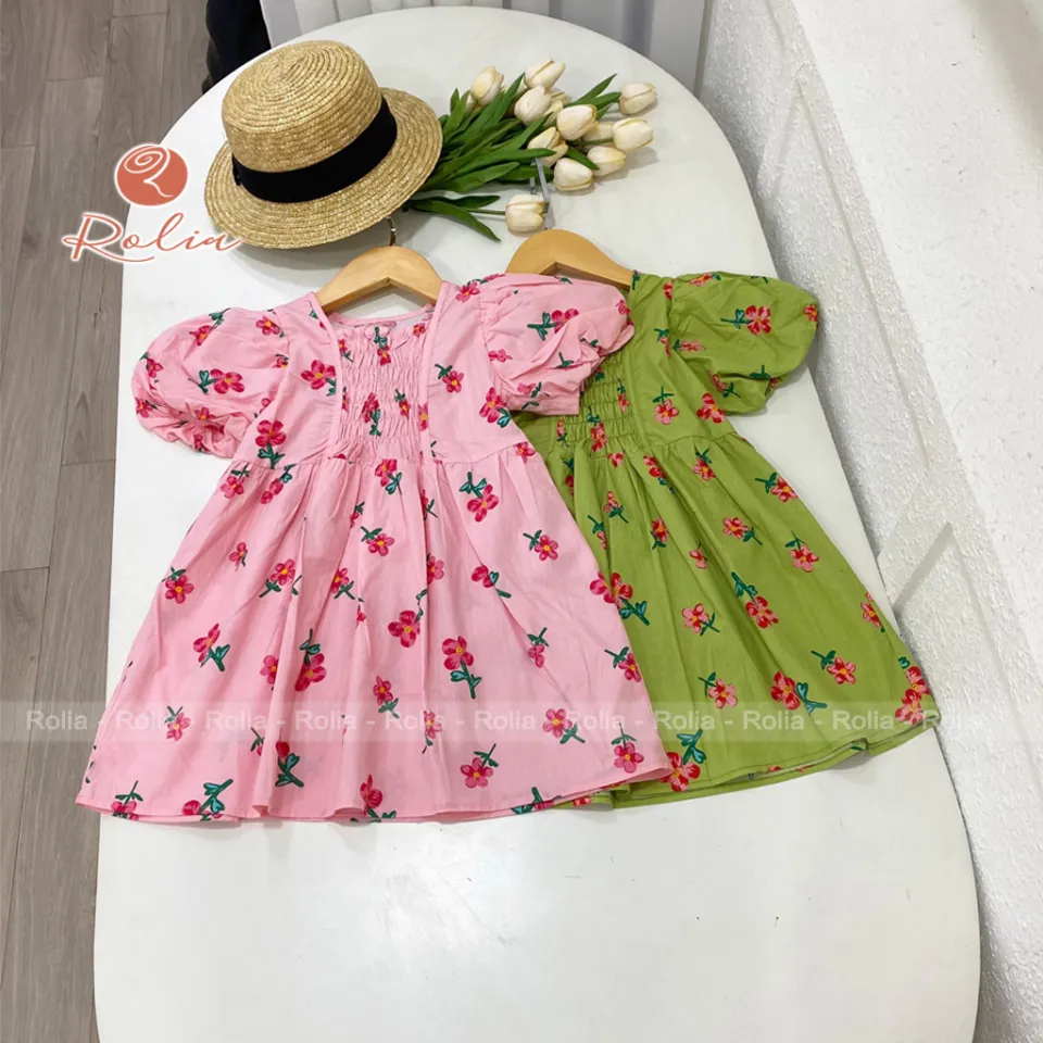 STARRY AMI DRESS - Váy cotton hoa nhí nhẹ mát cho bé – EMMA Atelier Vietnam