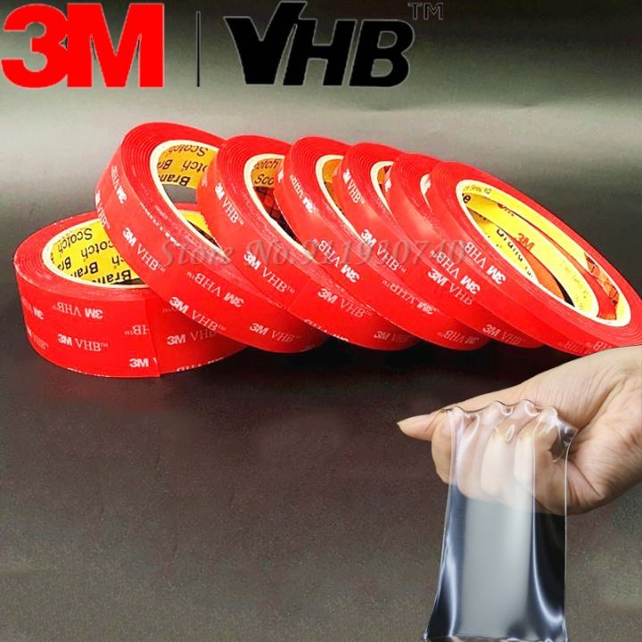 double-sided-3m-long-width-6-8-10-12-15-20mm-strong-clear-transparent-acrylic-foam-adhesive-tape-vhb-car-office-home-decoratron