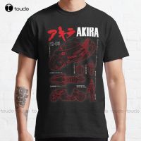 Akira - Kaneda Bike Blueprint Motorcycle, Futuristic, Anime, Minimalistic Classic T-Shirt Halloween Shirt Xs-5Xl Streetwear Tee