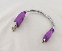 1 PC USB 2.0 Male Plug Ke USB Micro 5 Pin Male Plug Extension Fleksibel Logam Stand Kabel 15 CM