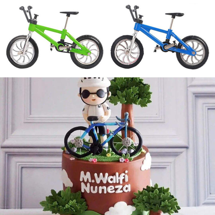 microgood-โมเดลจักรยาน-โมเดลจักรยานป้องกันการชนขนาดเล็กรายละเอียดของขวัญสำหรับเทศกาลจักรยานโลหะผสมของเล่นจำลองสำหรับเด็ก