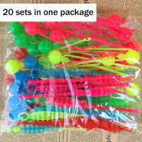 20PCS Pro-Clackers Ball Lato-Lato Toys Clack Ball Children Toys Latto Toy Ball Snap Ball Mixed Color