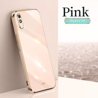 Xiaomi R Edmi 9A กรณีหรูหราชุบปลอก Redmi9A 9A Soft TPU 6D กันกระแทกกลับโทรศัพท์ปก