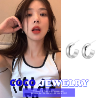 COCOJEWELRY สไตล์โมเดิร์นที่เรียบง่ายธรรมดาต่างหูแฟชั่นทุกการแข่งขันการออกแบบความรู้สึกระดับไฮเอนด์ต่างหูขนาดเล็ก