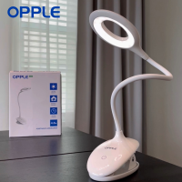 OPPLE Led โคมไฟตั้งโต๊ะชาร์จ USB ความรู้สึกสัมผัสหรี่แสงได้ยืดหยุ่นอ่านการศึกษาแสงวูบวาบฟรีสำหรับนักเรียนแสงธรรมชาติ