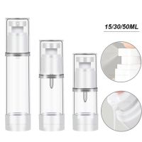 【YP】 15/30/50ml Airless Jar Bottles Refillable Spray Bottle Creams Lotions Dispenser Containers