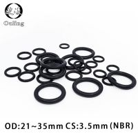 Lamberts 20PC/lot Rubber NBR O-Ring CS3.5mm OD21/22/23/24/25/26/27/28/29/30/31/32/33/34/35mm O Gasket Rings