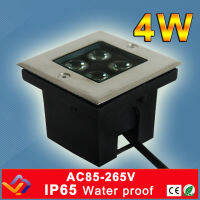 ไฟใต้พื้นดิน Led สี่เหลี่ยม4*1W AC85-265V เย็น/บาร์สีขาว/เวที/ไฟกลางแจ้งพื้นสวนรับประกัน3ปี