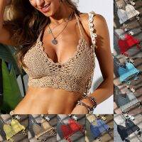 【LZ】♕♂✺  2023 Novas Mulheres Swimwear Para Swim Girl Lace Knitting Sexy Top Acolchoado Maiô Beachwear Biquíni Swimwears Tankinis Set