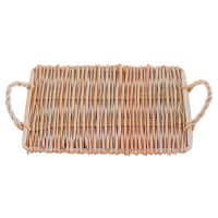 1Pcs Natural Wicker Fruit Basket Woven Fruit Basket Bread Basket Tray Storage Bread Serving Basket Home Serving Tray Hot Sell