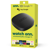 Onn Google TV 4K Streaming Box มี Chromecast และ Google Assistant ในตัว ระบบปฎิบัติการ Android TV 12 พร้อม AV1 Codec อุปกรณ์สตรีมมิ่ง ของใหม่ ของแท้ รับประกัน 1 ปี