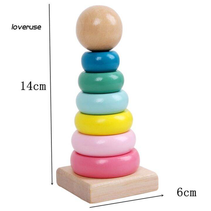 wj-wooden-macaroon-color-puzzles-stacking-tower-caterpillar-baby-developmental-toy