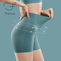 Flarixa Womens Seamless Shorts Safety Pants High Waist Large Size Ice Silk Boxer Panties Anti Friction Skirt Shorts