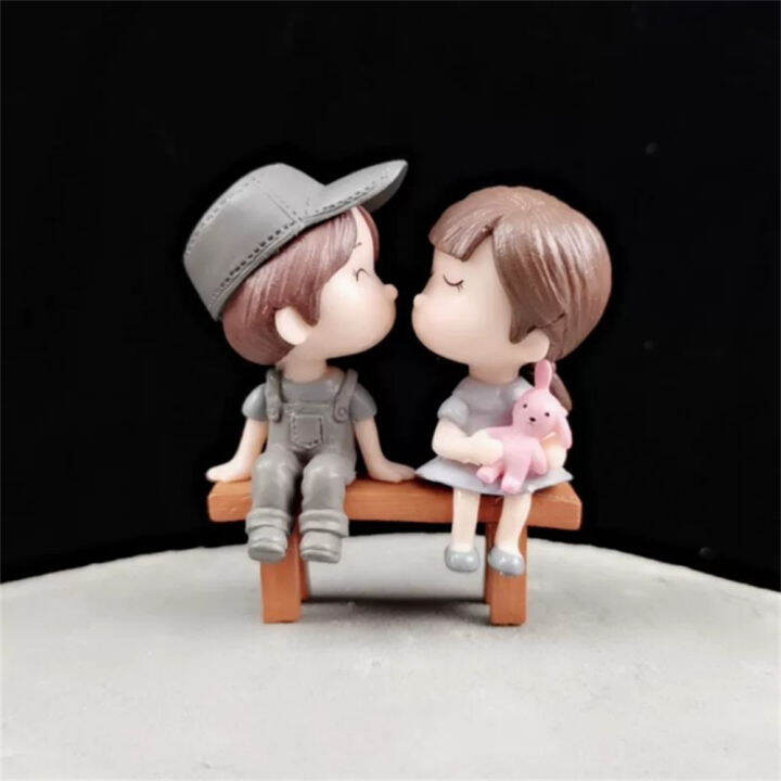 2pc/set Kissing Tools Party Mini Decoration Doll Valentines Couple