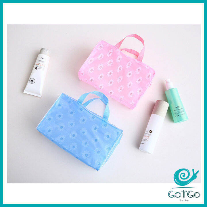 gotgo-กระเป๋าเครื่องสำอาง-โปร่งแสง-ถุงเก็บของ-pvc-กระเป๋าเอนกประสงค์-สปอตสินค้า-wash-bag