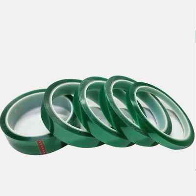1pcs 33M Green PET Tape High Temperature PCB Solder Protect  board plating protection  spray masking tape Thickness 0.06mm Adhesives Tape