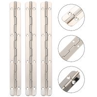 3Pcs Cabinet Hinge Piano Iron Hinges Box 20x1.7cm Heavy Duty Stainless Steel