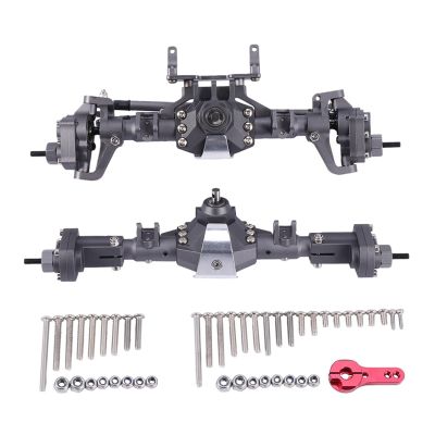 CNC Anodized Front and Rear Portal Axle for 1/10 RC Crawler Car Axial SCX10 II 90046 RC4WD D90 RGT 86100 Redcat GEN8 Upgrades Parts Replacement Kit 1