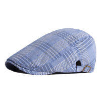 ใหม่ Beret หมวกสำหรับชายหญิง Cabbie Visor Herringbone Peaked หมวก Vintage ลายสก๊อตหมวกแบนฤดูใบไม้ผลิฤดูร้อน Duckbill หมวกปรับ