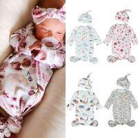 Newborn Baby Girls 2pcs Cartoon Patterns Print Round Neck Long Sleeve Sleepwear  by Hs2023