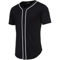 COOFANDY Mens Baseball Button Down Jersey Short Sleeve Hipster Hip Hop T Shirts