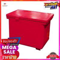 ตู้แช่บานพับ มีหูจับ 60 ลิตร สีแดงPlastic Cooler with Handle 60L #Red