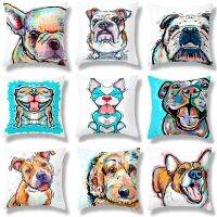 Cute Dog Plush Pillowcase Cover Kids Gift 45x45cm Animals Puppy Pillows Covers Throw Pillow Cases Custom Pillowcase