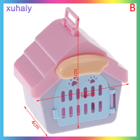 Xuhaiy กรงแสดงฉากบ้านตุ๊กตาบ้านสุนัขสุนัขบ้านสัตว์เลี้ยงอุปกรณ์ของเล่น