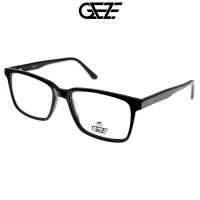 ?กรอบแว่นตา GEZE รุ่น F2108-C1 เต็มกรอบสีดำเงา Vintage น้ำหนักเบา ใส่สบาย (บริการตัดเลนส์สายตาราคาถูก)