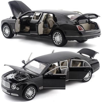 1/24 Diecast Model Car XLG Series (M929F-6) Carbadge Self-Installation 6 Openable Doors W.Light And Sound Collectible Toy Car Die-Cast Vehicles