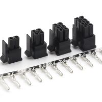 HVJ-10set Micro-fit 3.0 3.0mm Pitch Connector Double Row Male Housingfemale Terminal 2p 4p 6p 8p - 24pin Mini 5557/43025 Male Shell