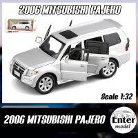 ??พร้อมส่ง?? โมเดลรถเหล็ก​ มีเสียง​มีไฟ 2006 MITSUBISHI​ PAJERO ยาว 15cm สเกล 1/32