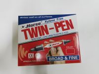 ปากกาเคมี ตราม้า สีแดง ขายกล่อง 12 ด้าม