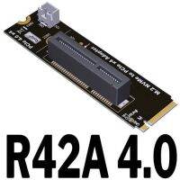 M.2 X16 X4สำหรับ Pcie Nvme บอร์ดอะแดปเตอร์ Pci E 4.0สำหรับ M2 Mkey 2260 2280 Riser การจับภาพเครือข่าย Ssd Usb Converter ขยาย