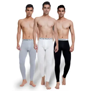 Men Long Johns Thermal Skin-friendly Underwear Winter Warm Long