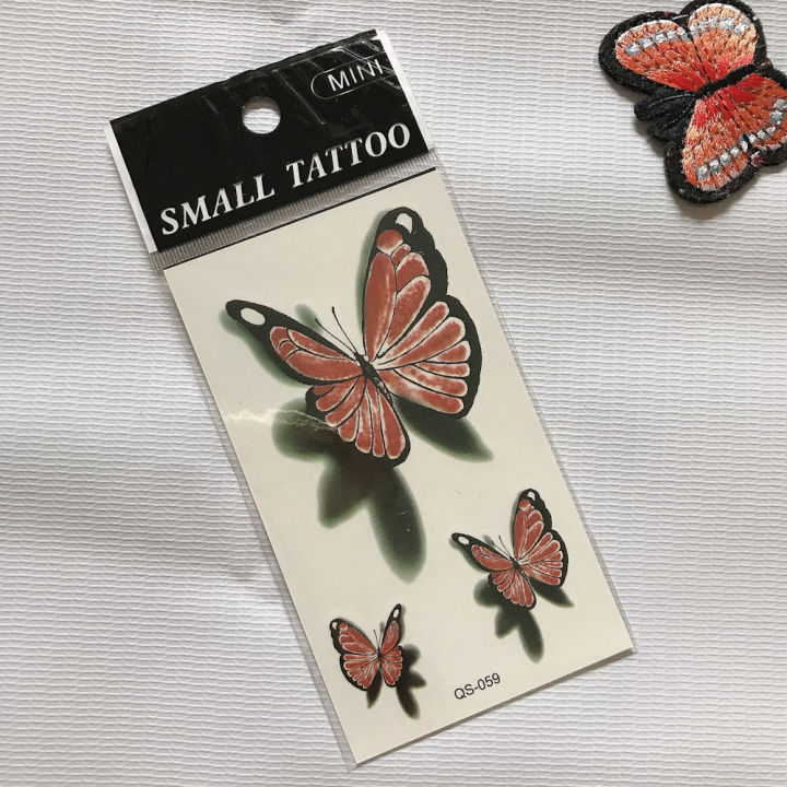 HCM]hình xăm dán bướm 3d album hoa bướm (mua 5t tăng mini tattoo ...