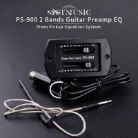 PS-900ปรีแอมป์รถกระบะพีโซตัวควบคุมระดับเสียงกีตาร์โปร่ง EQ พาสซีฟ2แบนด์สำหรับกีตาร์โปร่งมินิเพลงพื้นบ้านอุปกรณ์กีตาร์