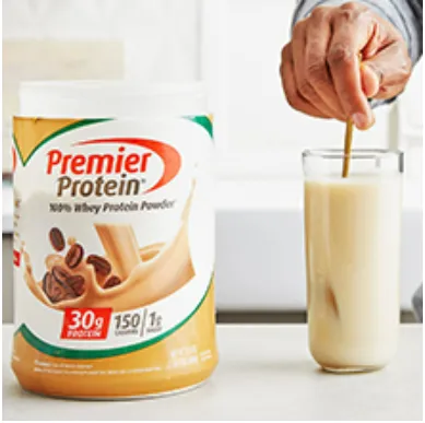 Premier Protein Powder, Cafe Latte , 30g Protein, 1g Sugar, 100% Whey  Protein, Keto Friendly, No Soy Ingredients, Gluten Free, 17 servings, 23.9  Ounce