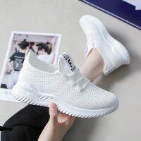 [Flying shoes]รองเท้าสีขาวผู้หญิงหลอมรวมกับฤดูใบไม้ผลิฤดูใบไม้ร่วง MODE Korea สวยสง่าสำหรับรองเท้าผ้าใบ Mujer สตรี