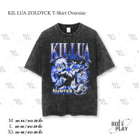 KIL LUA ZOLDYCK T-Shirt Oversize  Y2K เสื้อผู้ชาย เสื้อผู้หญิง สตรีทแฟชั่น เสื้อสีดำ