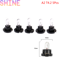 Shine 5pcs T3 T4.2หลอดไฟ LED รถตกแต่งภายใน WEDGE Dashboard warming INDICATOR Lamp